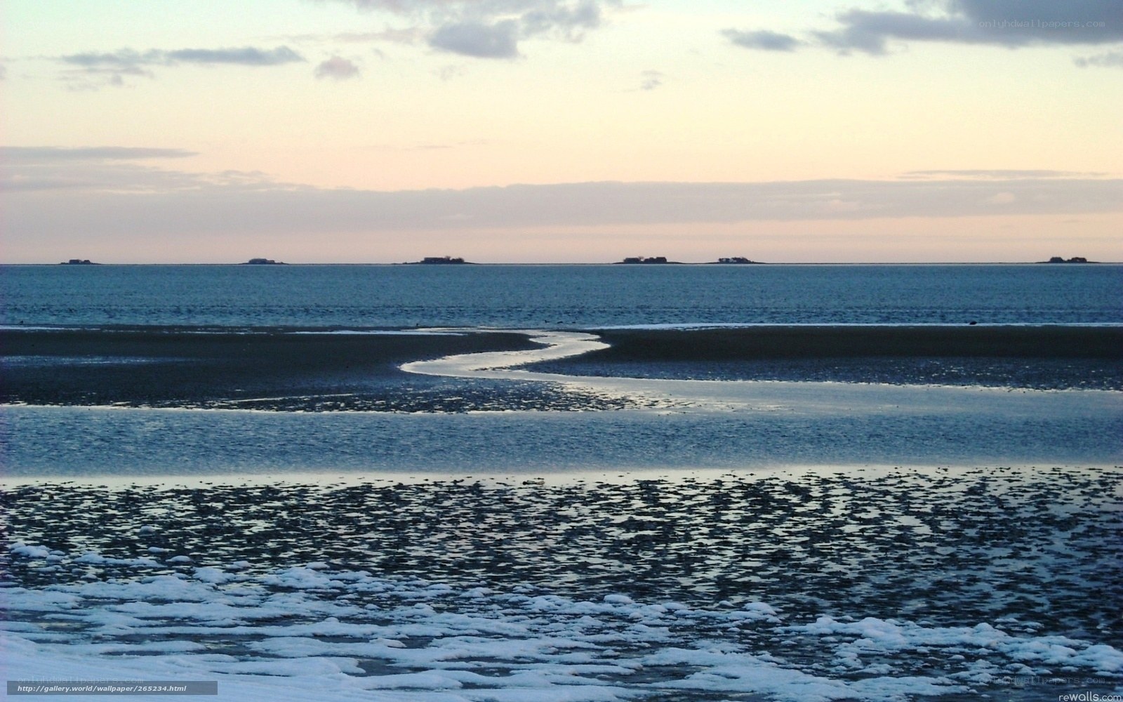 coastal landscape at dusk