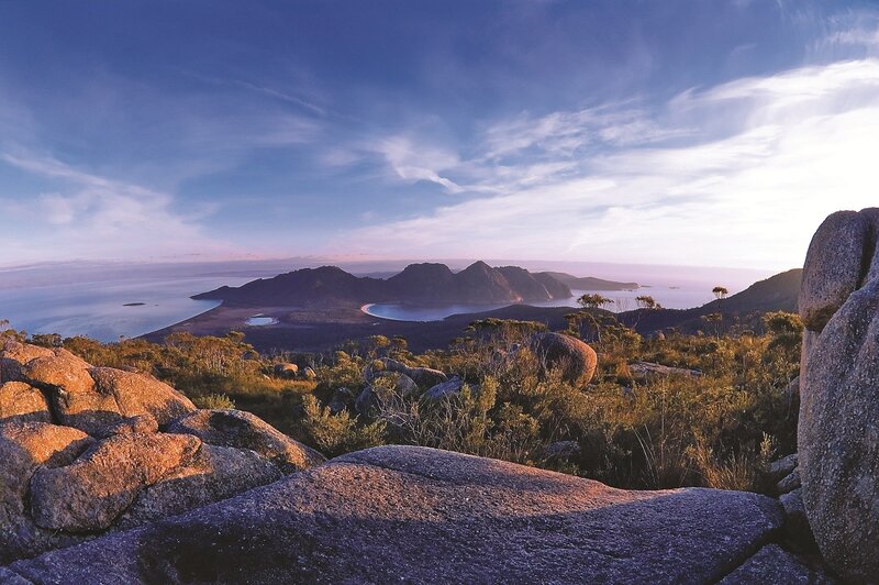 coastal landscape at sunrise