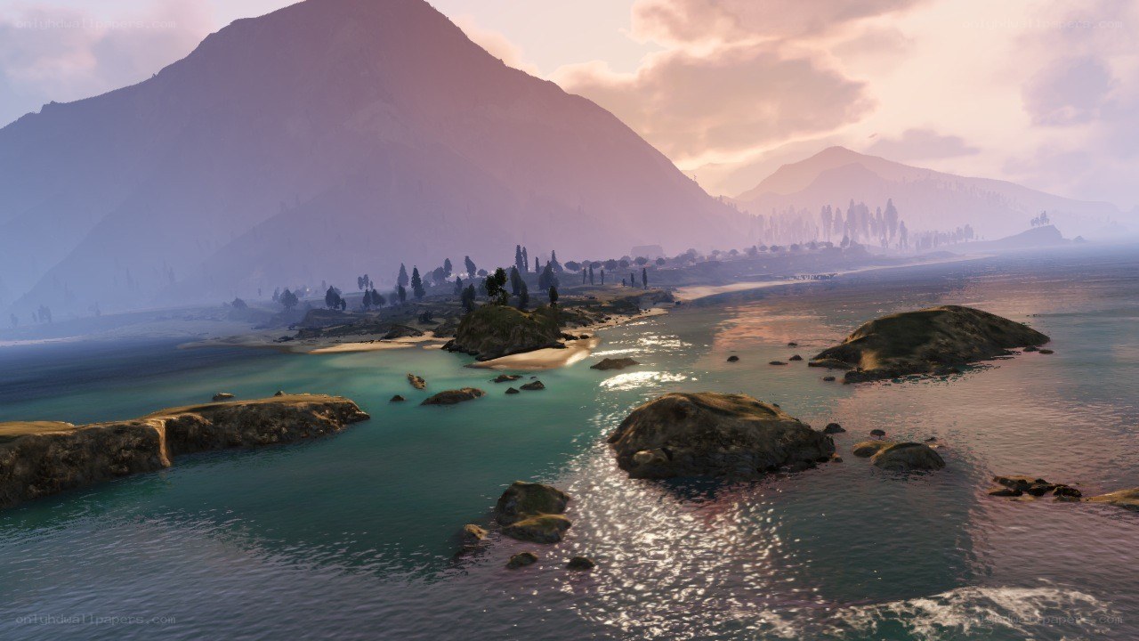 coastal landscape at sunset