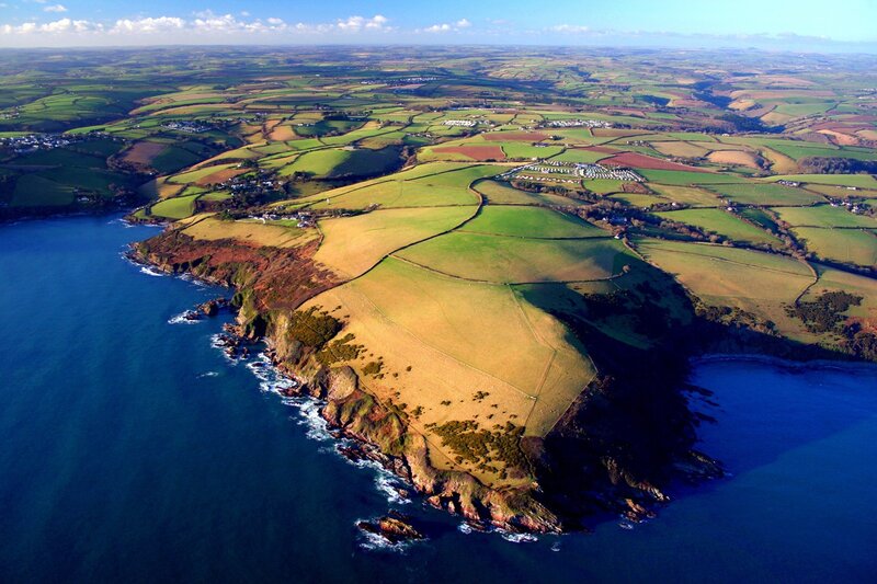 coastal landscape of cornwall