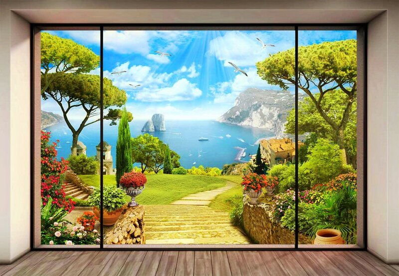Coastal Landscape View — Blue, Serene, Afternoon