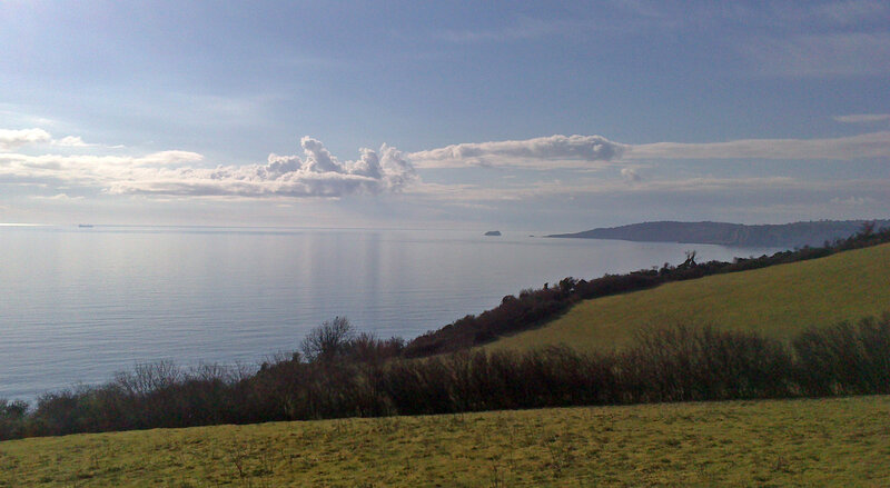 Coastal Landscape View — Blue, Serene