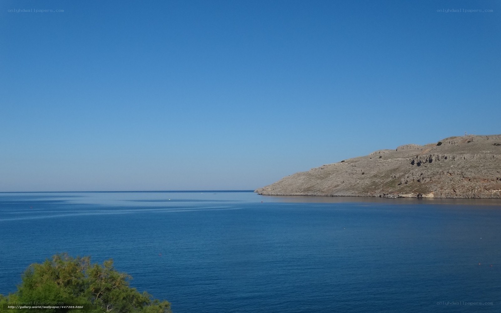 coastal landscape with blue sea