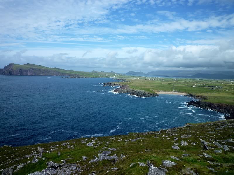 Coastal Landscape with Cliffs — Blue