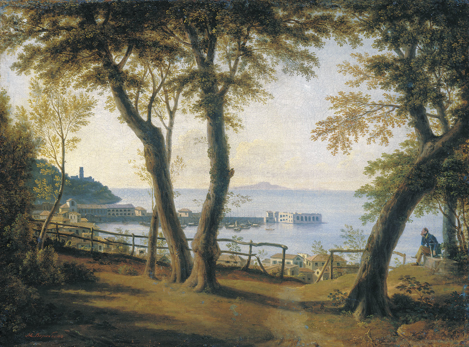 Coastal Landscape with Harbor