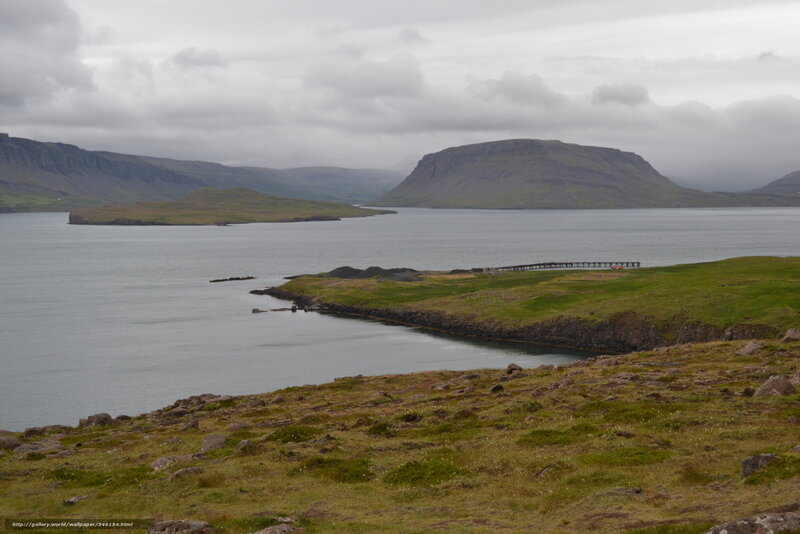 coastal landscape with hills