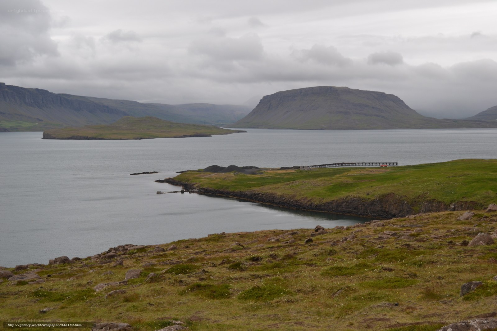 coastal landscape with hills
