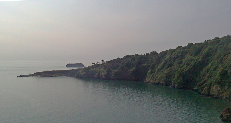 Coastal Landscape with Island — Green