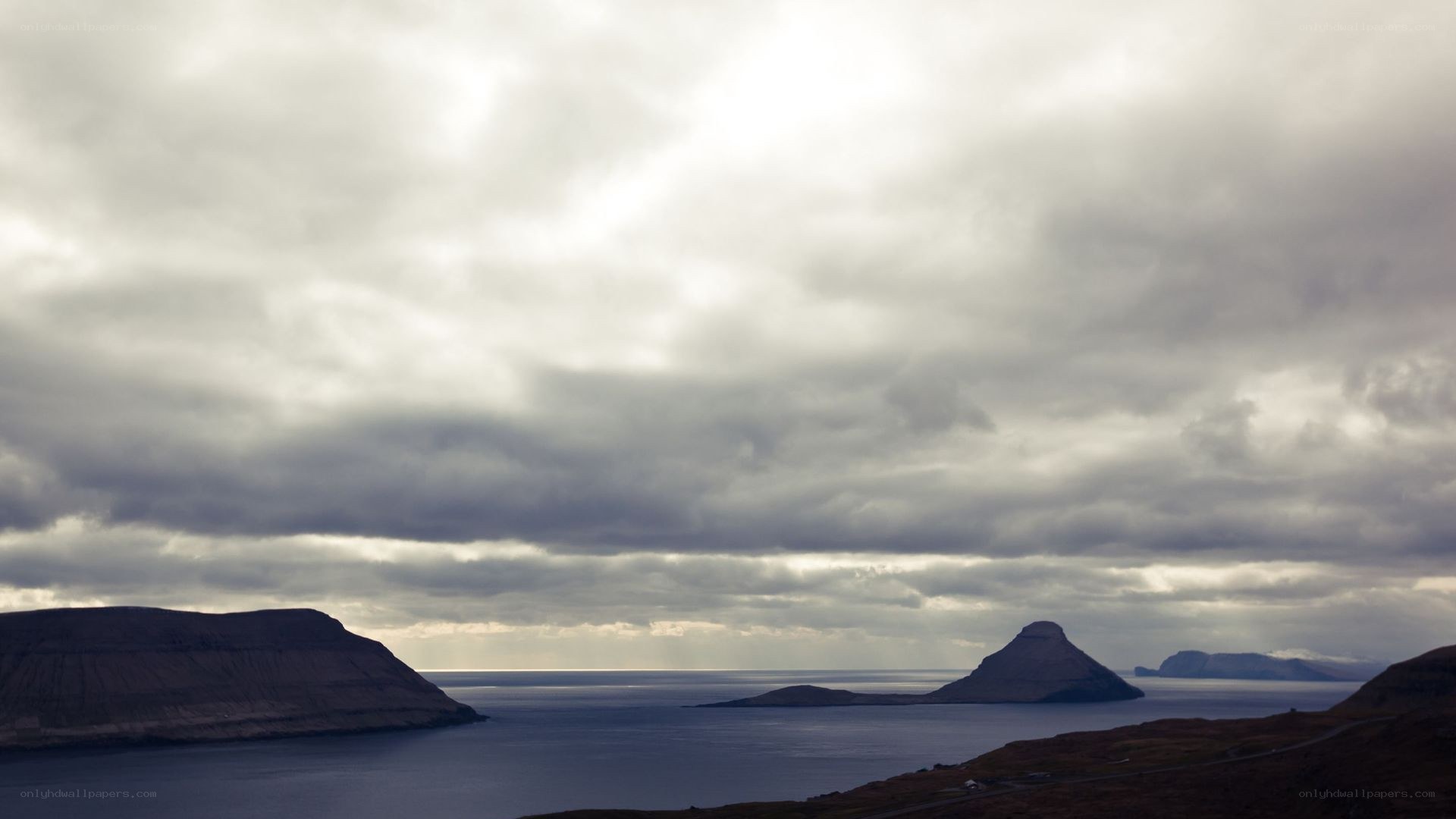 coastal landscape with islands