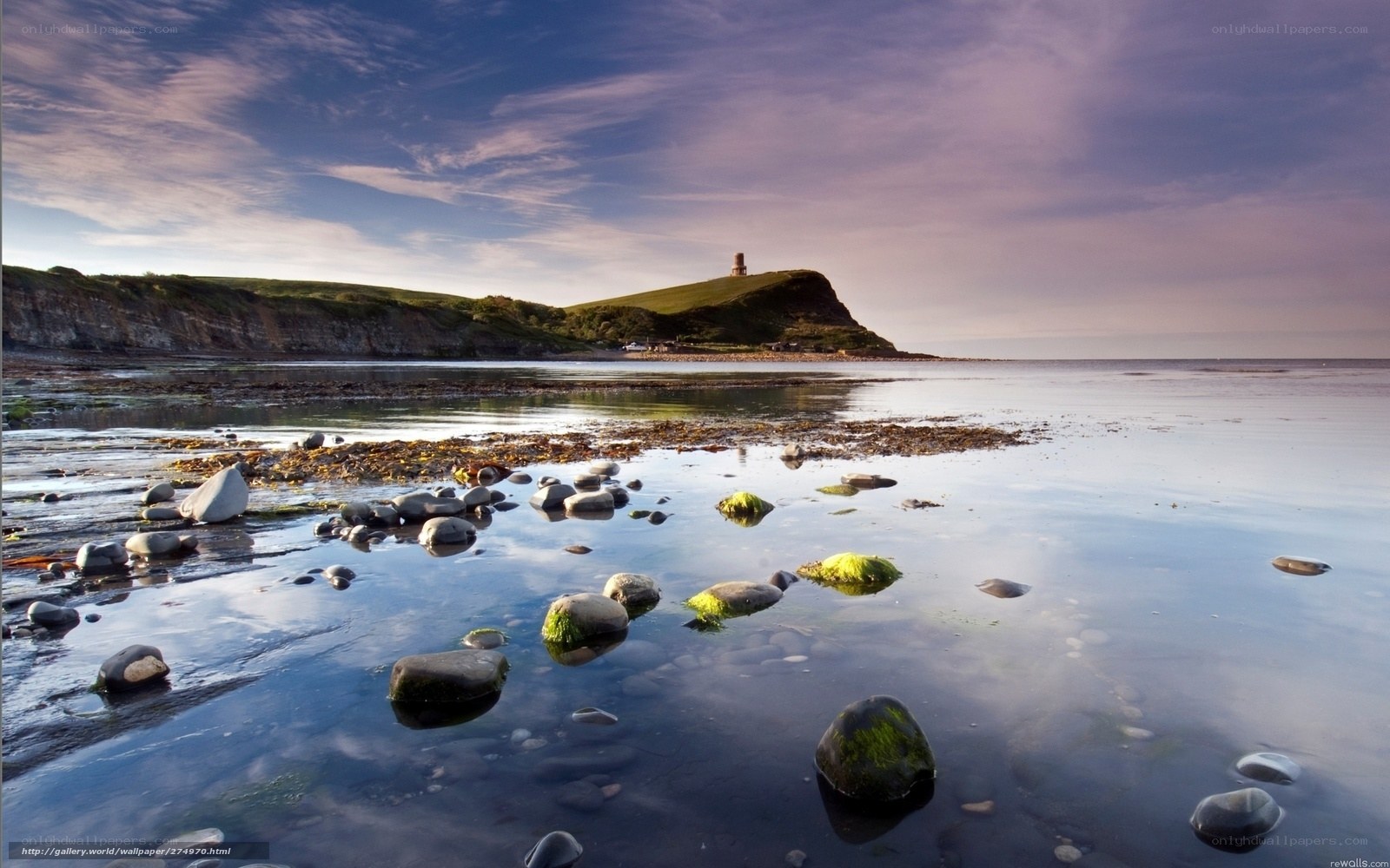 coastal landscape with lighthouse