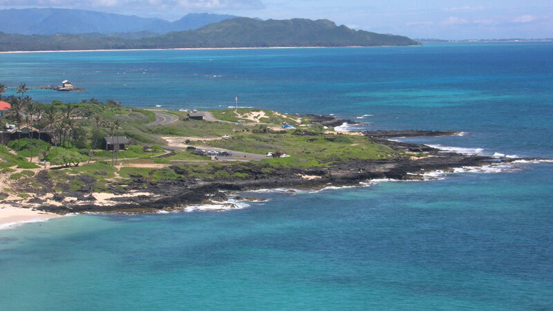 Coastal Landscape with Ocean — Blue
