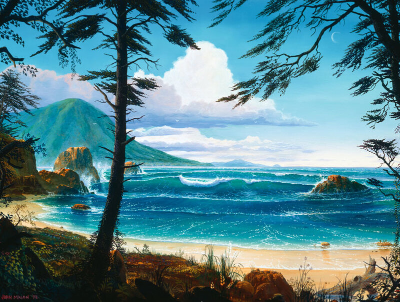 Coastal Landscape with Ocean