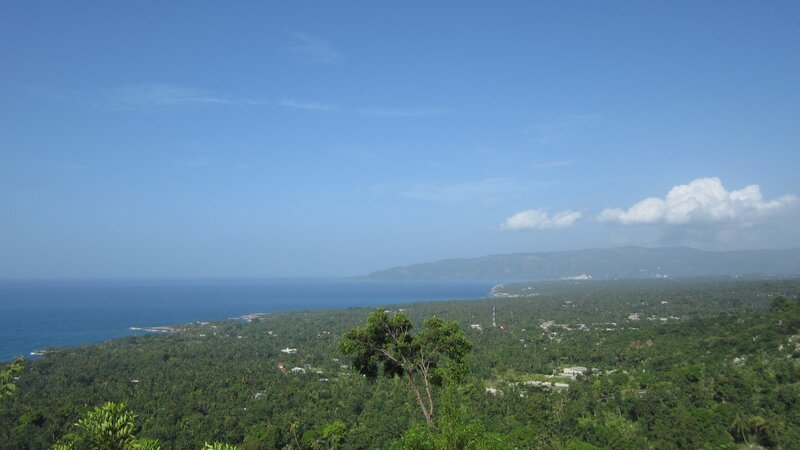 coastal landscape with ocean view