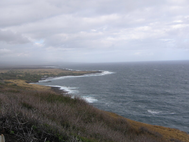 coastal landscape with ocean view