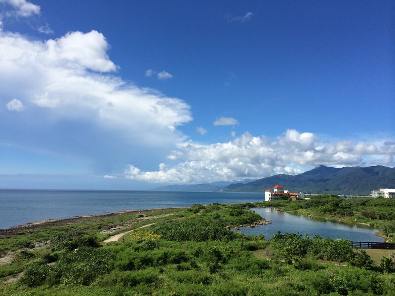 Coastal Landscape with Pond