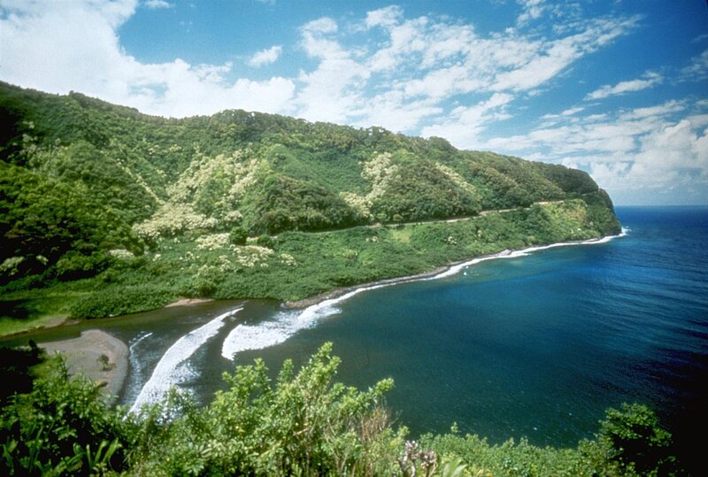 Coastal Landscape with River — Green