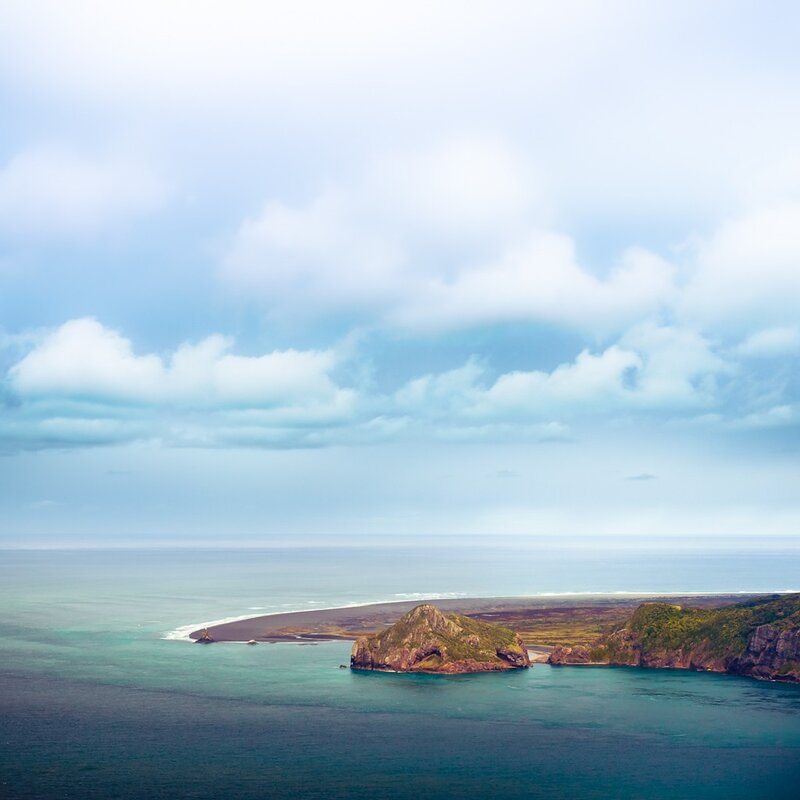 Coastal landscape with rocky islands