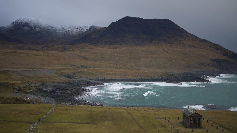 Coastal Landscape with Temple