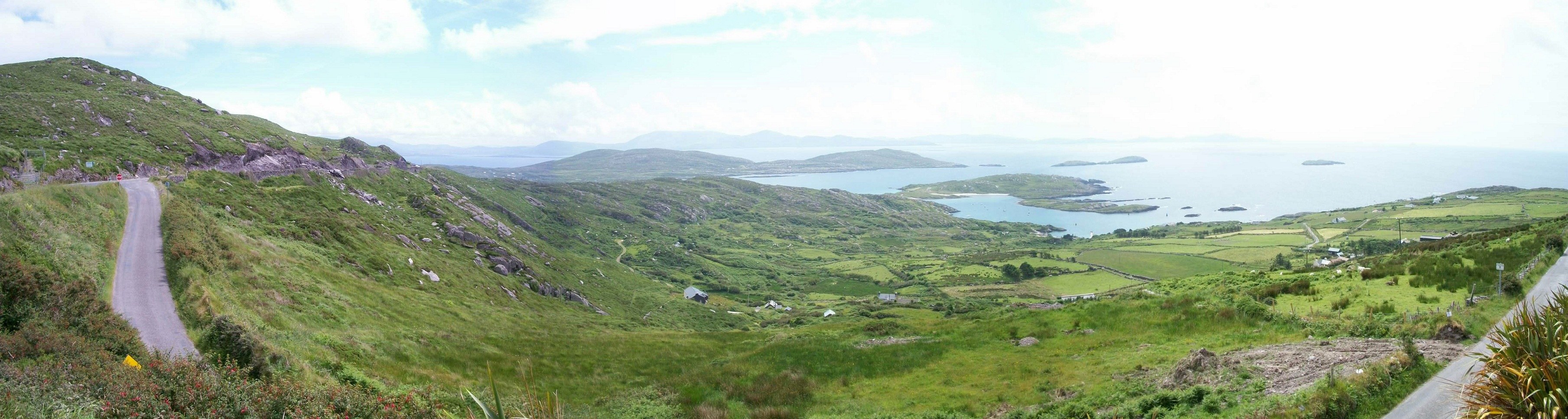 coastal landscape with winding road