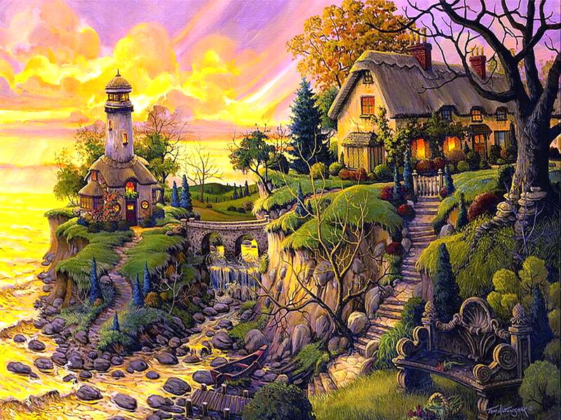 Coastal Lighthouse Village