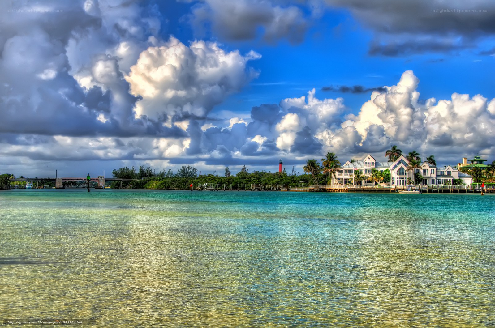 Coastal mansion with lighthouse