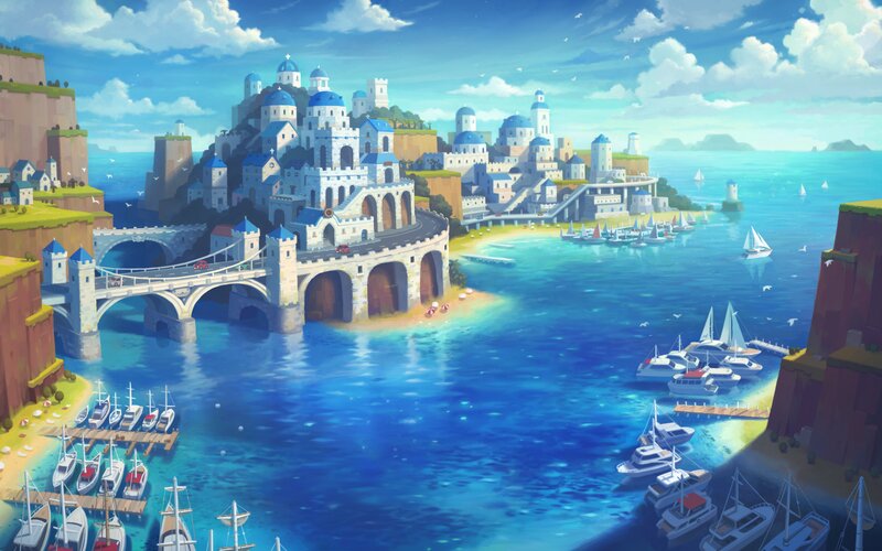 Coastal Mediterranean City
