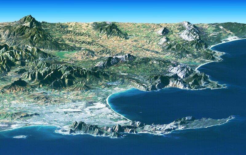coastal mountain landscape
