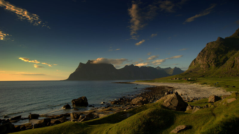 Coastal Mountain Landscape — Green