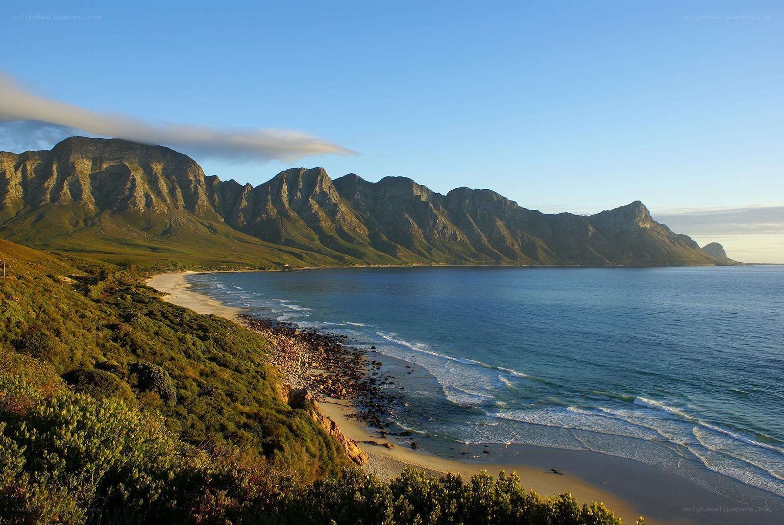 coastal mountains and ocean view