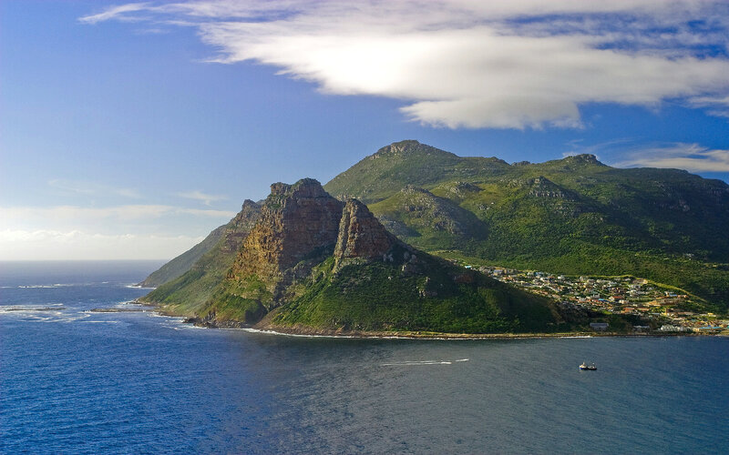 coastal mountains and ocean view