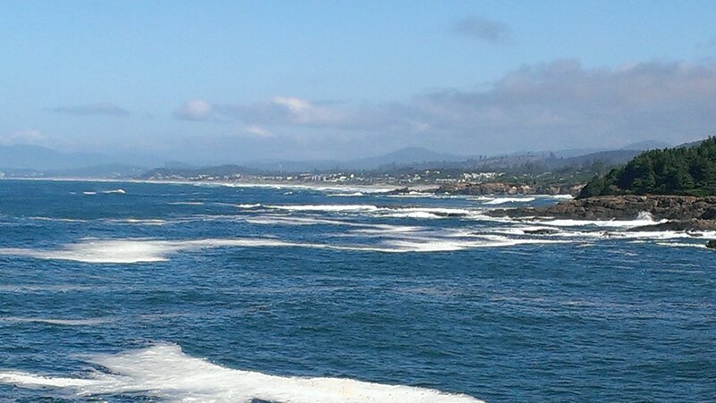 Coastal Ocean Waves — Blue, Serene, Afternoon