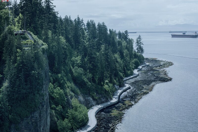 Coastal Path Along Cliff