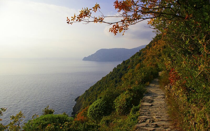 coastal path with sea view