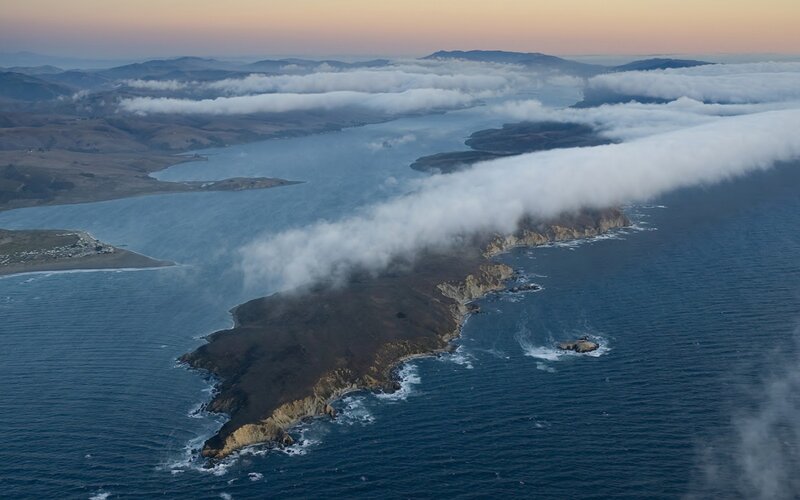 Coastal Peninsula at Sunset