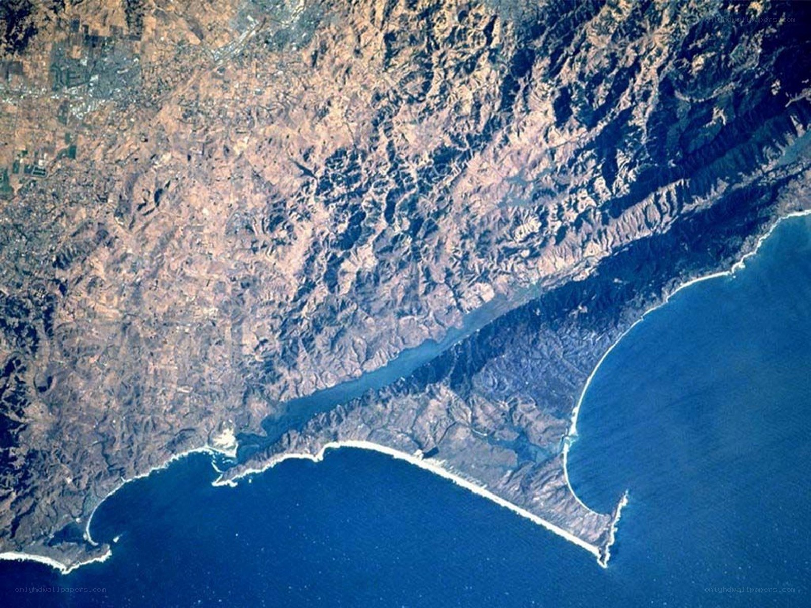 coastal region from space