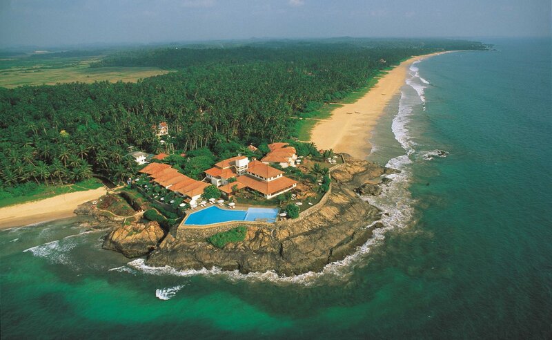 Coastal Resort on Cliff — Green, Serene