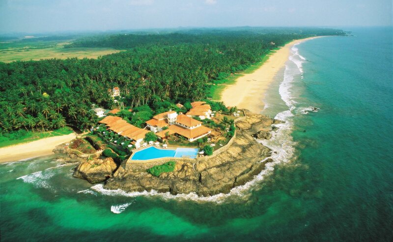 Coastal Resort on Cliff — Green