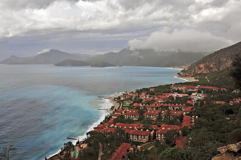 Coastal Resort Village — Blue, Dramatic
