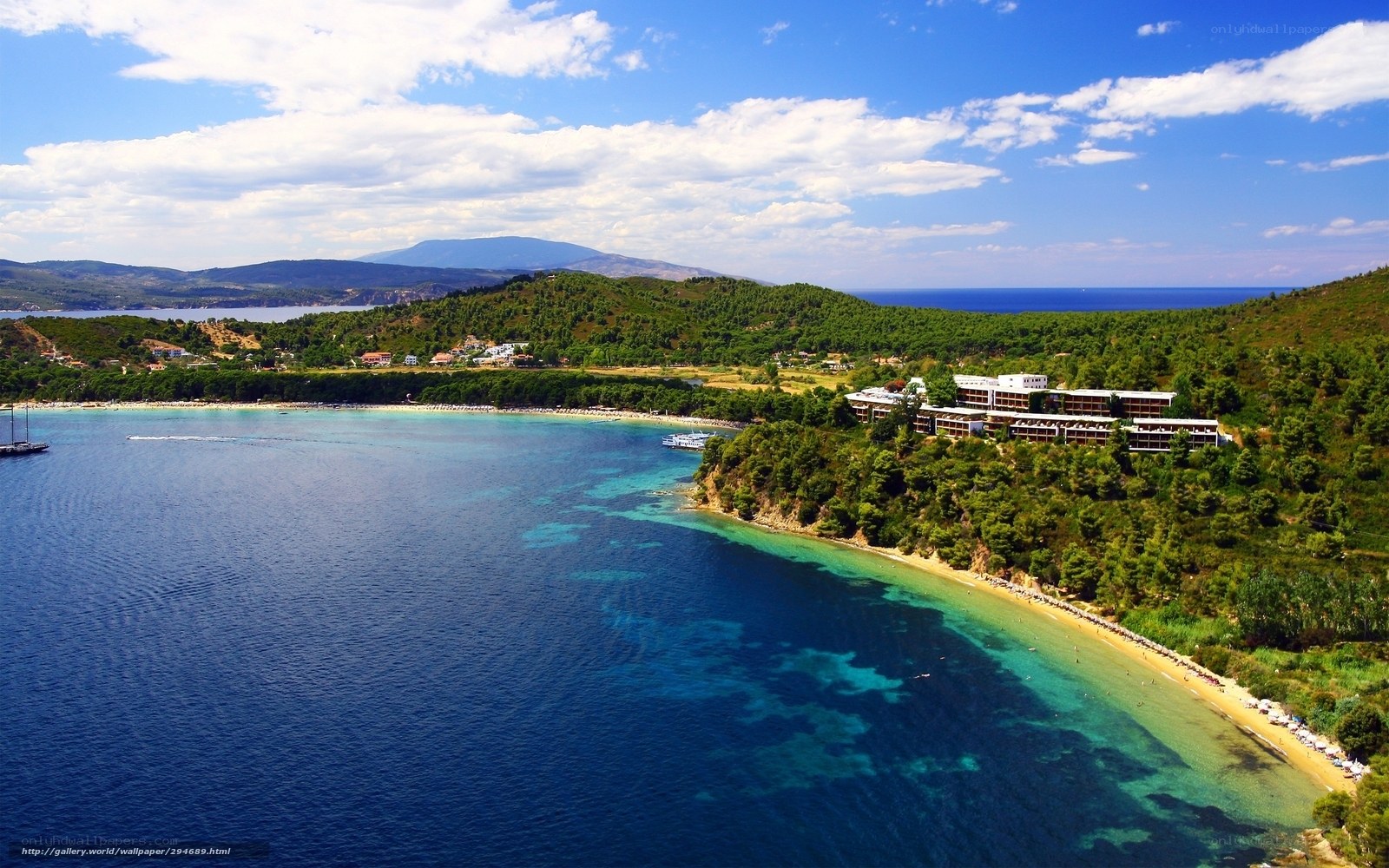 coastal resort with clear waters