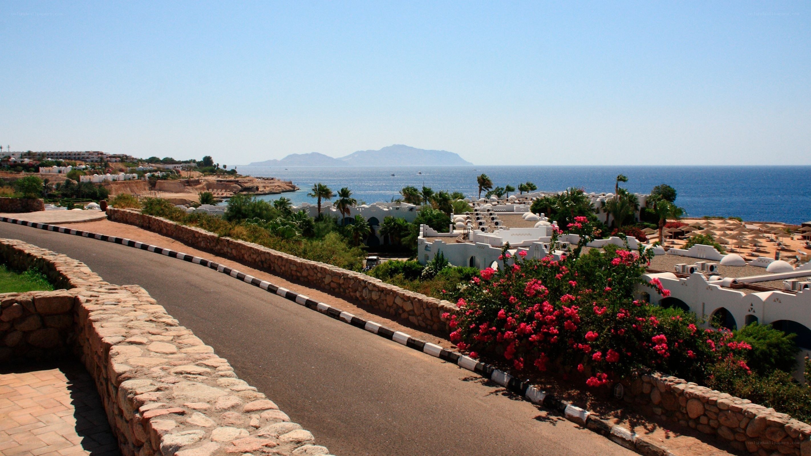 Coastal resort with ocean view