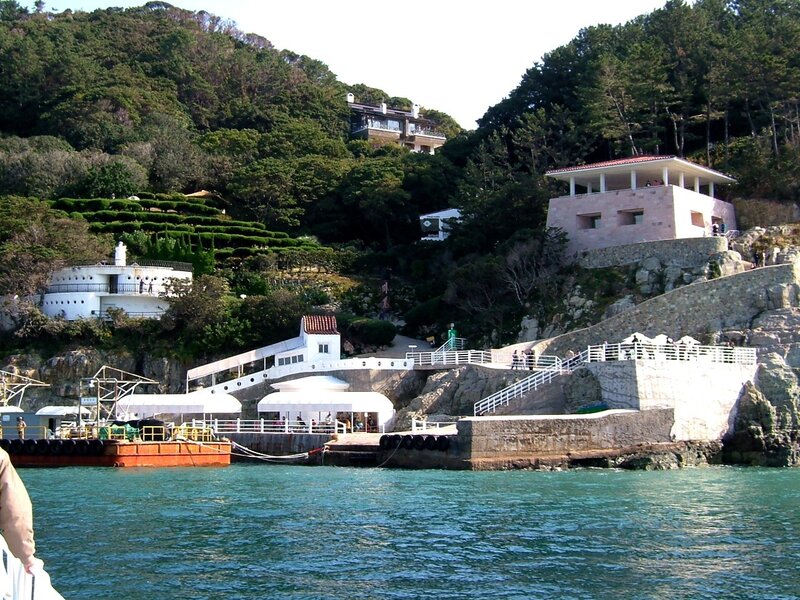 coastal resort with terraced gardens