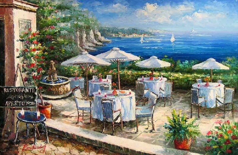 Coastal Restaurant Patio