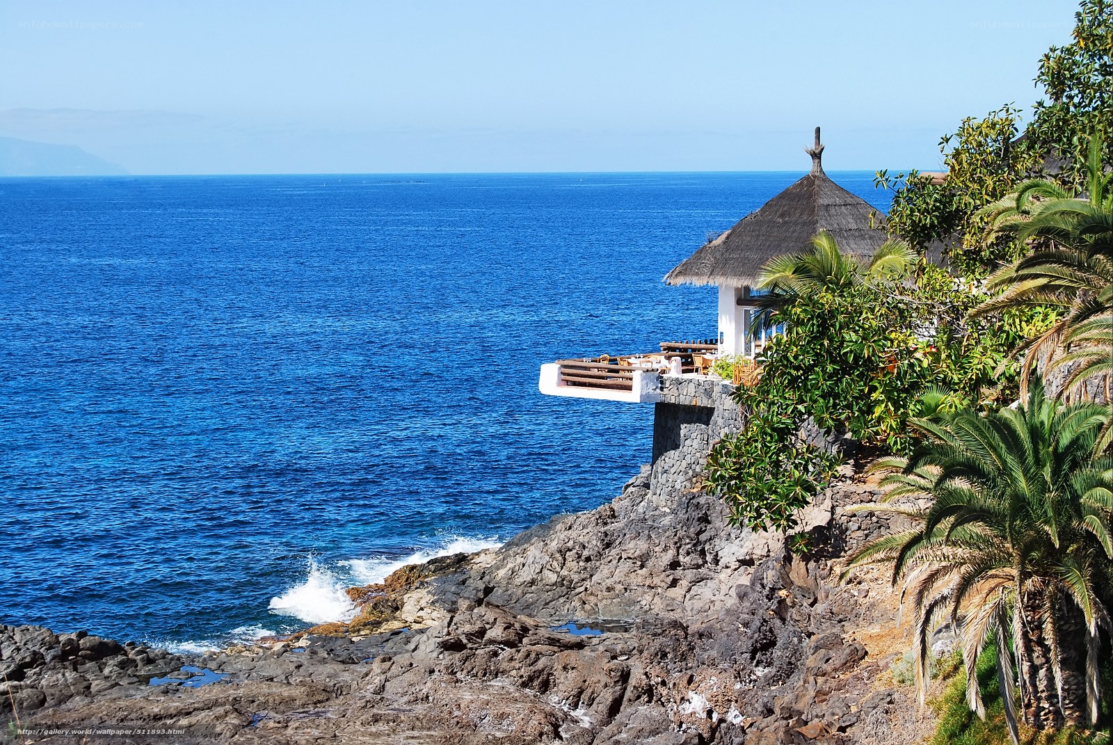 Coastal restaurant with ocean view