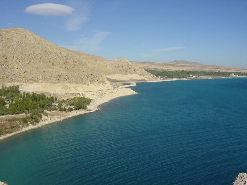 Coastal Road Along Lake