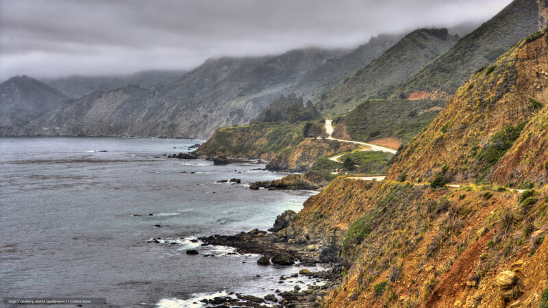 coastal road along rugged cliffs