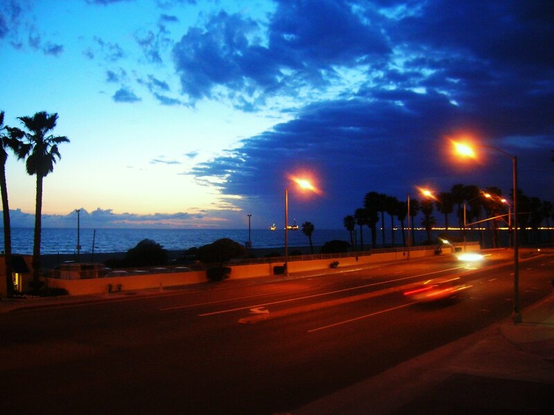 Coastal Road at Dusk — Blue