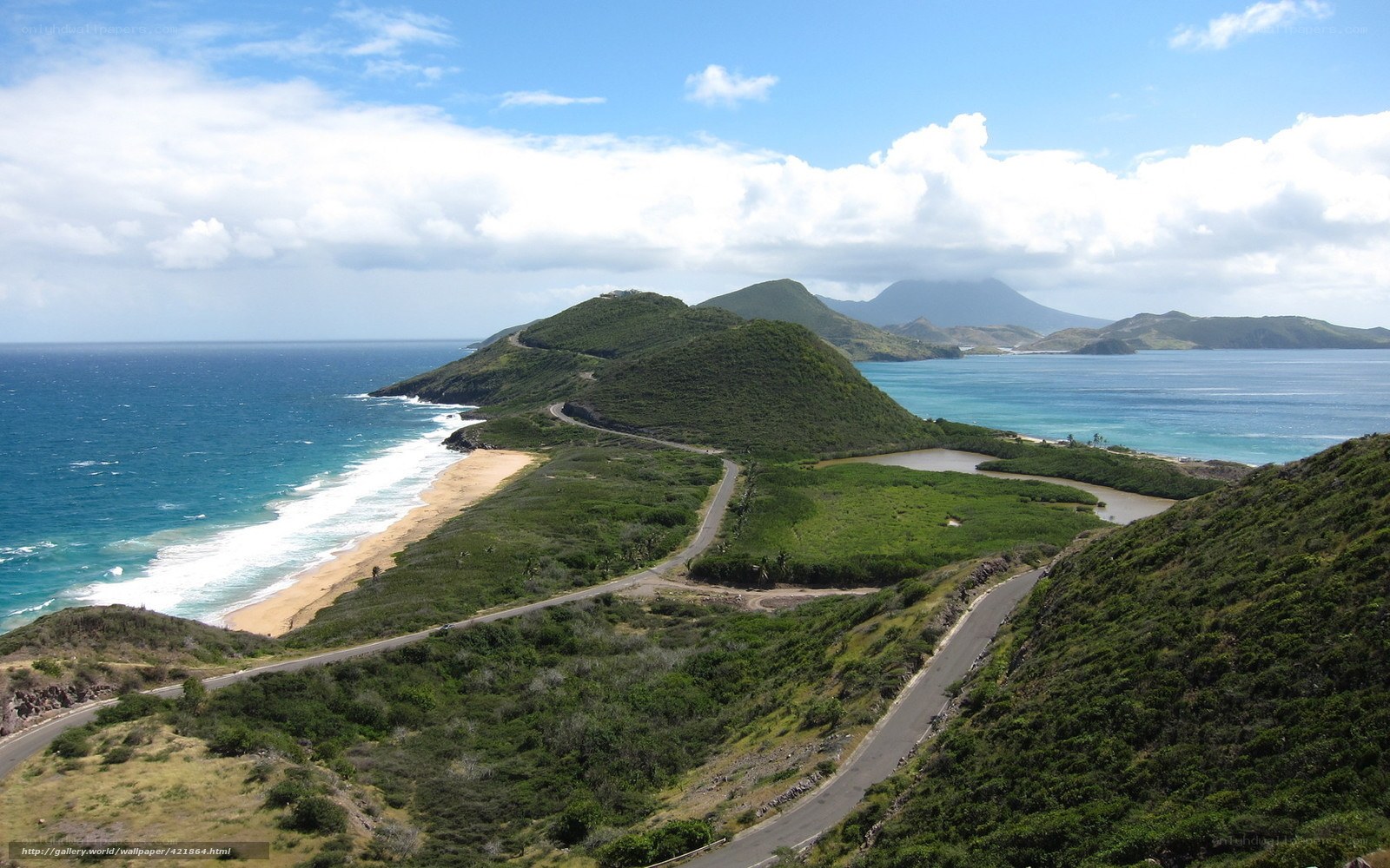 coastal road on green island