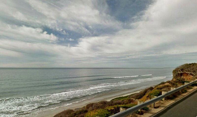 Coastal Road with Ocean View — Blue