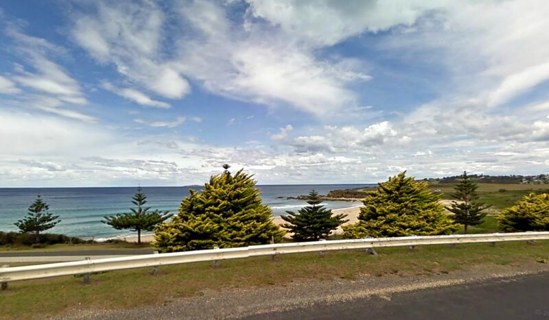 Coastal Road with Trees