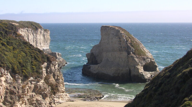 Coastal Rock Formation — Blue